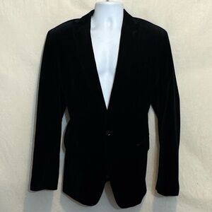 B-272 Men’s Banana Republic Black Lined Blazer Suit Jacket Size 42R